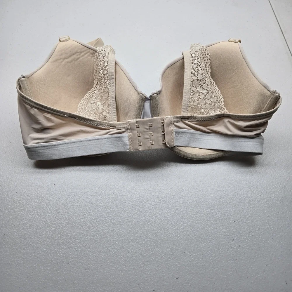 Lively Women Bra 38D Beige T Shirt Underwired Lace Strap Adjustable‎